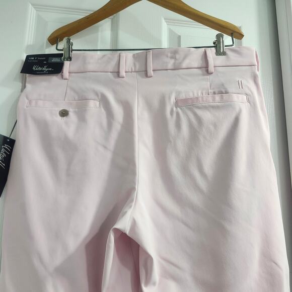 Walter Hagen Men's Soft Pink Flat Front Shorts - Picture 10 of 14